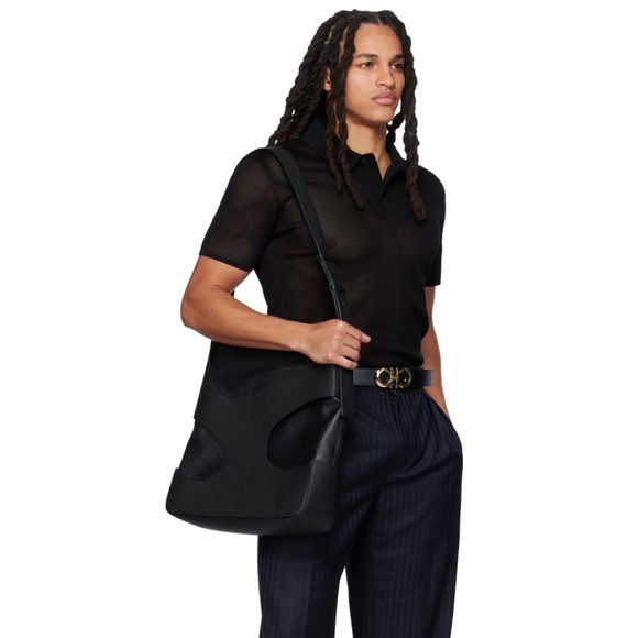 FERRAGAMO Black & Brown Gancini Reversible Belt - Picture 2 of 8